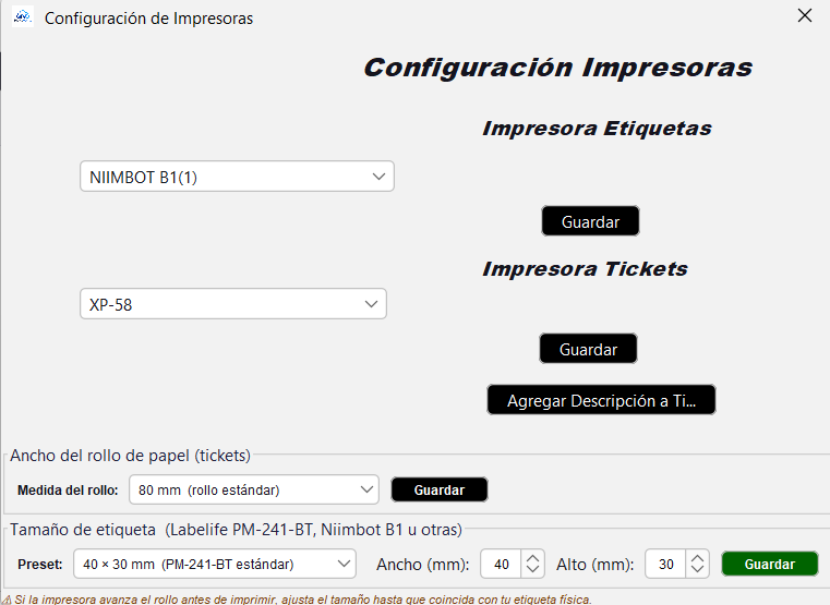 Configuracion de Impresoras