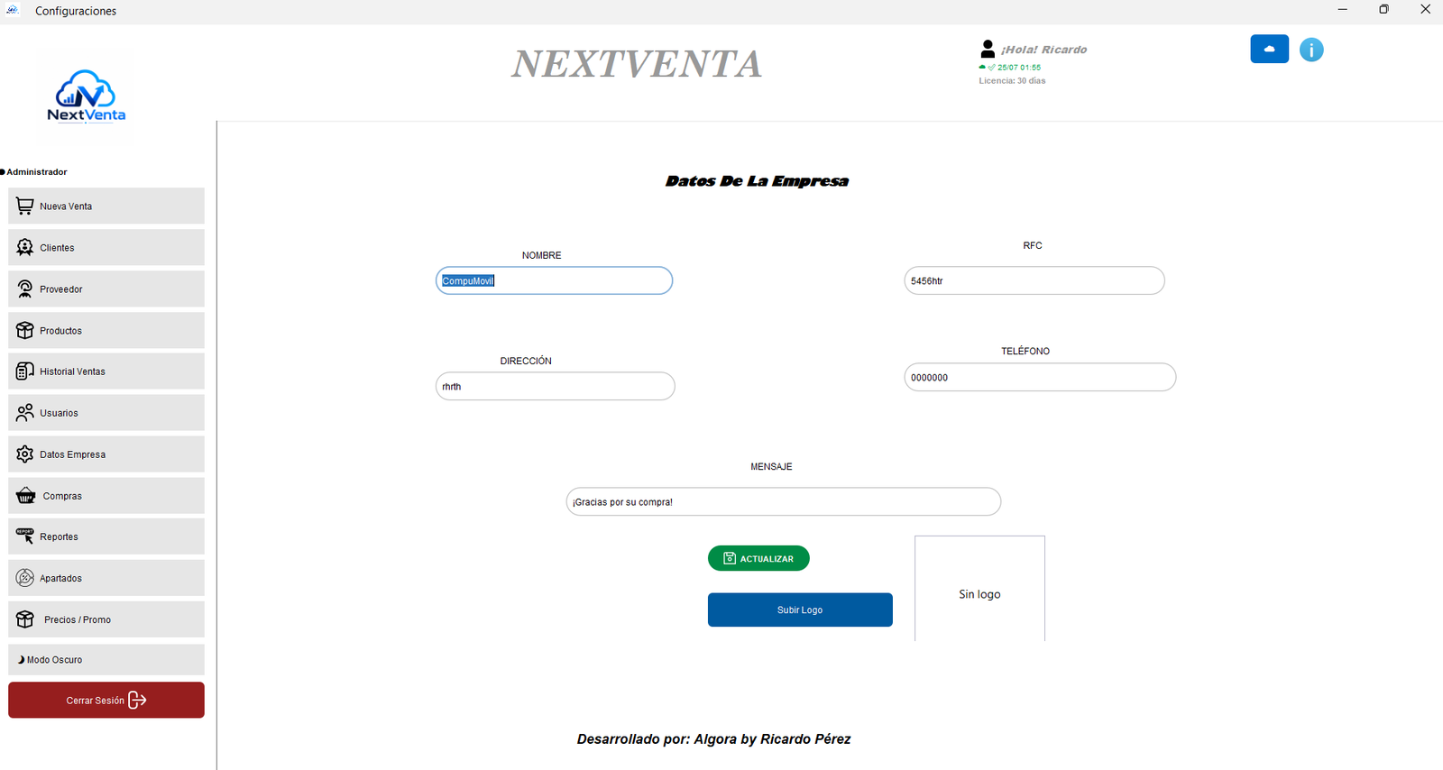 Datos de Empresa